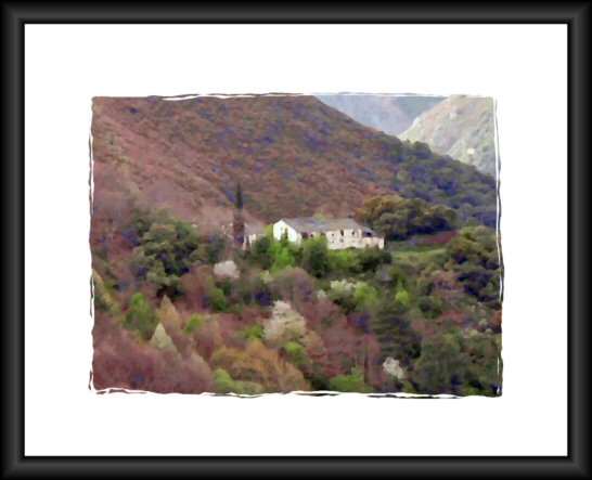 Acuarela do Balneario de Mond�n. J. Mako.