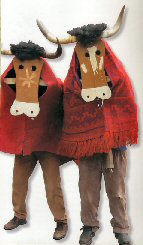 O boi m�scara t�pica de A Veiga- Ourense.