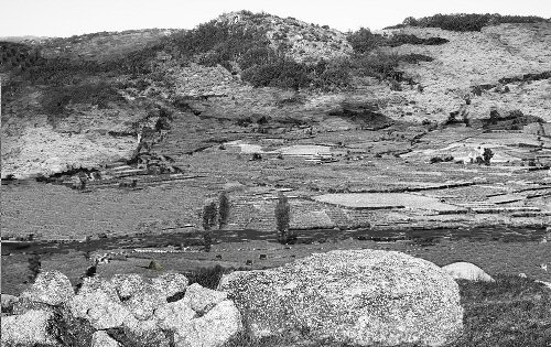 O r�o Xares en Sta. Cristina a�o 1950